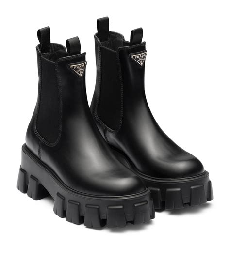 prada sport leather riding boots|prada 55 leather ankle boots.